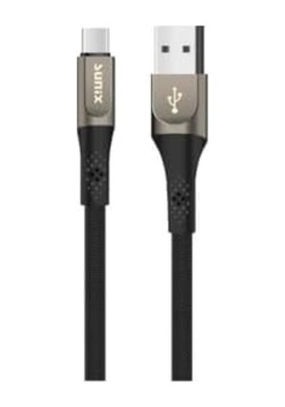 3.0a Usb-a Type-c Örgülü Secret Data Ve Şarj Kablosu Sc-122