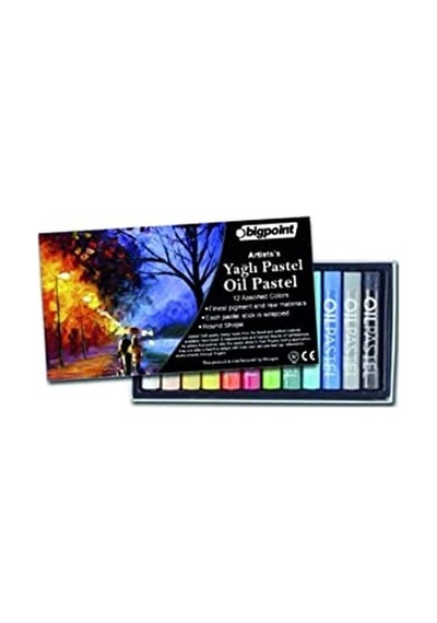 Yağlı Pastel Boya Seti 12 Renk Genel