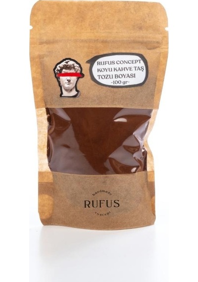 Rufus Concept Koyu Kahverengi Taş Tozu Boyası 100 Gr