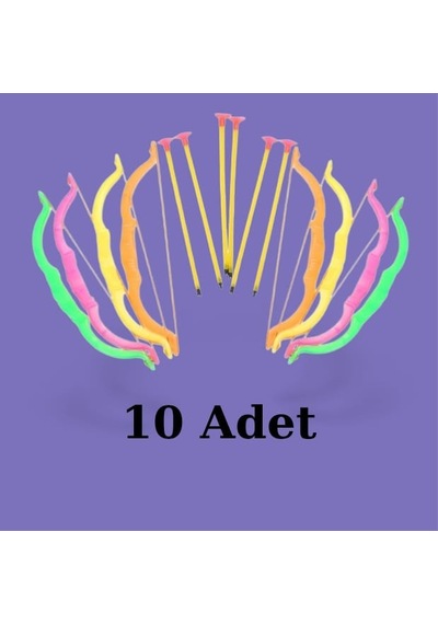 Plastik Ok Yay Seti 10 Adet