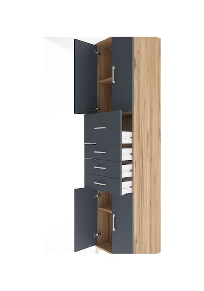 Hyperion Dolap 3 Raflı 4 Çekmeceli 4 Kapaklı 60x44x243 Çam-an... Çam Hyperion Dolap 3 Raflı 4 Çekmeceli 4 Kapaklı 60x44x243 Çam-an... Çam