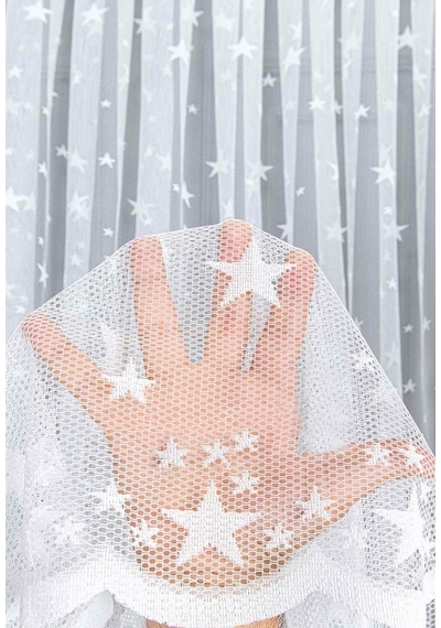 Evdepo Home Kullanıma Hazır Örme Tül Perde (541909320)