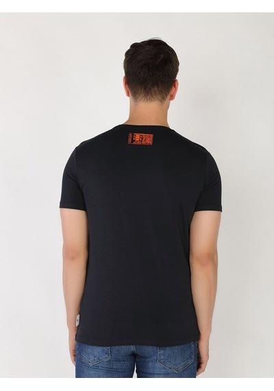 Roberto Cavalli Erkek Tshirt /M.Rob.0421.14023 - Lacivert