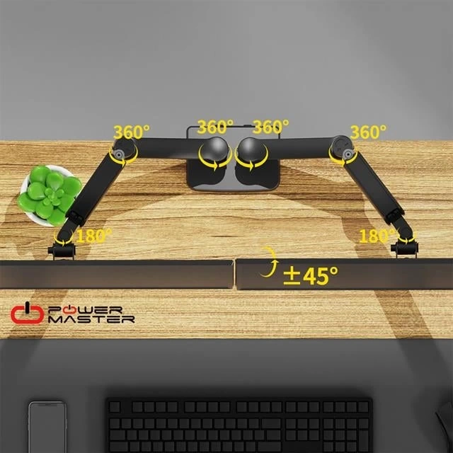 Powermaster Pm-252d 13-32'' Amortisörlü Stand Tek Kol Lcd-led Gaming Monitör Tutucu Stand Askı Apara