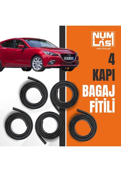 Mazda 3 Hatchback 2013-2018 4 Kapı + Bagaj Fitili-a Kalite-numlas-nm4066