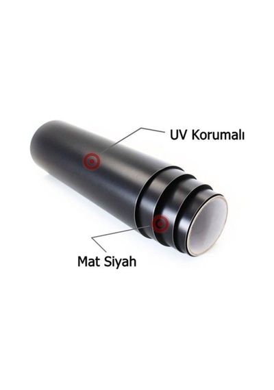 Mat Siyah Kaplama Folyosu, Kendinden Yapışkanlı, Duvar Kağıdı, 122 Cm X 2 Metre