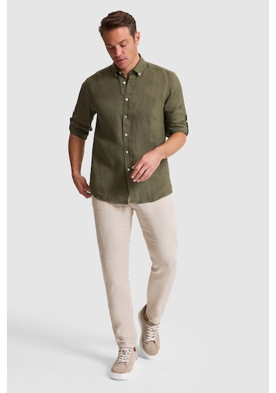 U.s. Polo Assn. Erkek Koyu Haki Gömlek Desenli 50319065-vr111