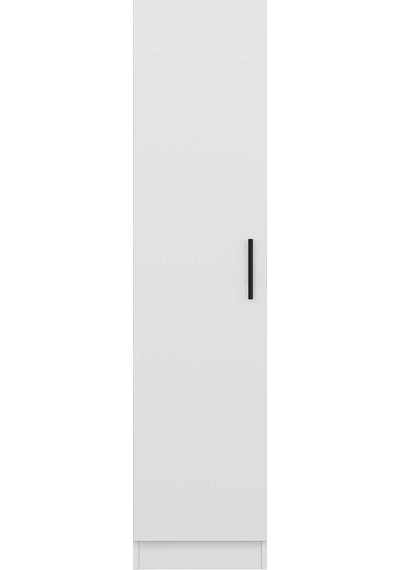 Minar Kale 1 Kapaklı Dolap Beyaz - Beyaz 190cm