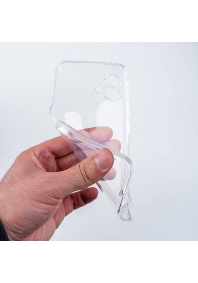Nothing Phone 2 Kılıf Darbe Önleyici Anti Shock Özellikli Kamera Korumalı 2mm Silikon Pazarplus Şeffaf