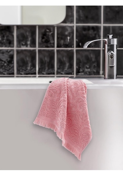 Cotton Esra Desenli El Havlusu 50x90 Pembe