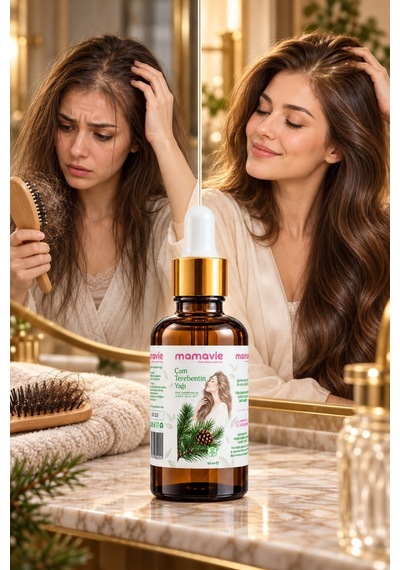 %100 Çam Terebentin Yağı 50 Ml Bitkisel Saç Bakım Yağı, Saç Dipleri Ve Saç Derisi Bakımı - 937409324
