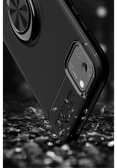 Cosmotex Newface Huawei Y5p Kılıf Range Yüzüklü Silikon - Mavi