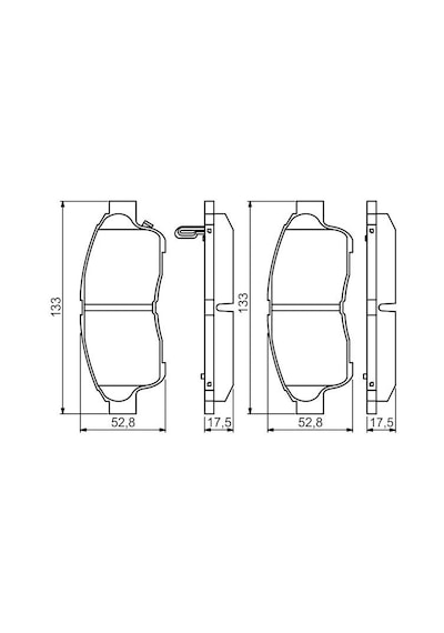 Toyota Corolla Uyumlu 1.4 2000-2002 Bosch Ön Balata