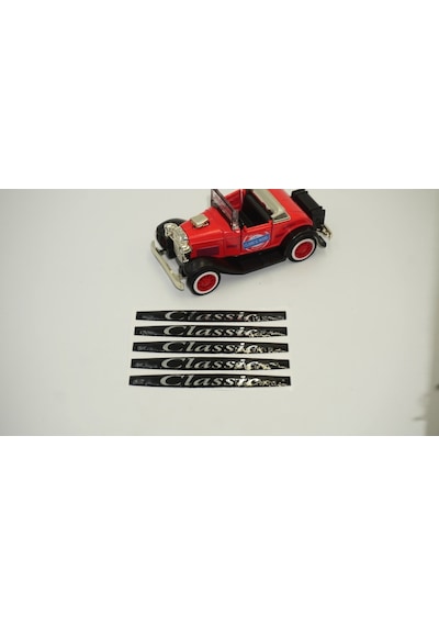 Mercedes Benz Classic Logo Metalize Kapı Kolu 5 Li Damla Desen St