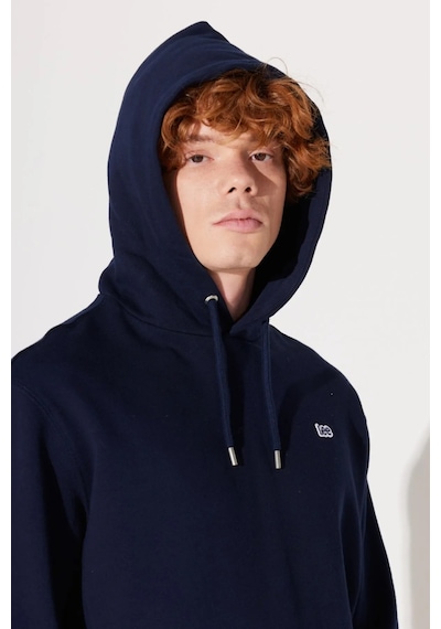 Lee Regular Fit Normal Kesim Pamuk Kapüşonlu Şardonlu Sweatshirt - L80yry Lacivert
