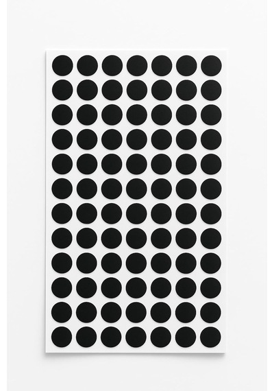 Lexroo Yuvarlak Etiket Siyah 15 Mm -1.890 Adet- Renkli Etiketler, Yapışkan Noktalar, Renkli