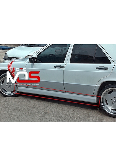 Mercedes 190e Uyumlu Marşpiyel Sağ Sol Takım Fiberglass Boyasız