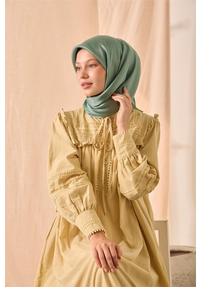 Silk Home Düz Shiny Eşarp 75006-78 Çağla