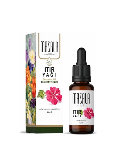 Saf Itır Sardunya Yağı 10 Ml - Geranium Essential Oil - Pelargonium Graveolens 0.3 ML