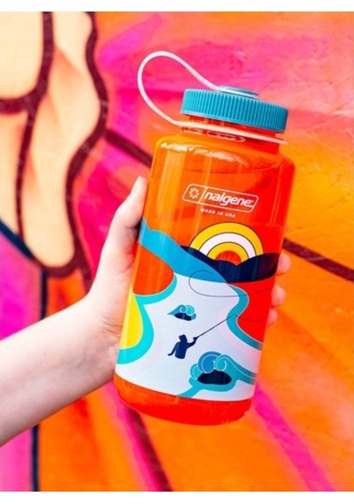 Nalgene 32 Oz Retro Pomegranate Tritan Suluk Matara 1 Litre Kırmz