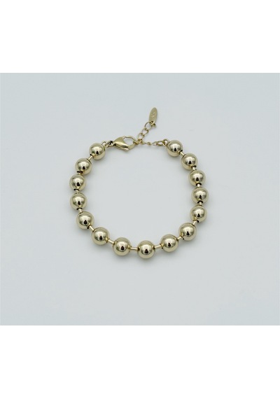 14k Gold Plated Bubble Bileklik Gold