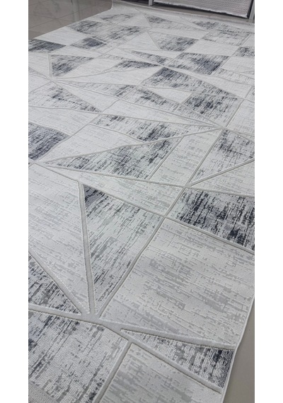 Safyün Halı Kadife Kf456 Gri 200 X 290 Renkli