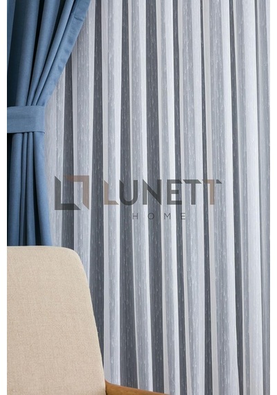 Lina01 Sık Pileli 1x3 Tül Perde Salon Balkon Mutfak Tülü, 600 X 240 Çok Renkli