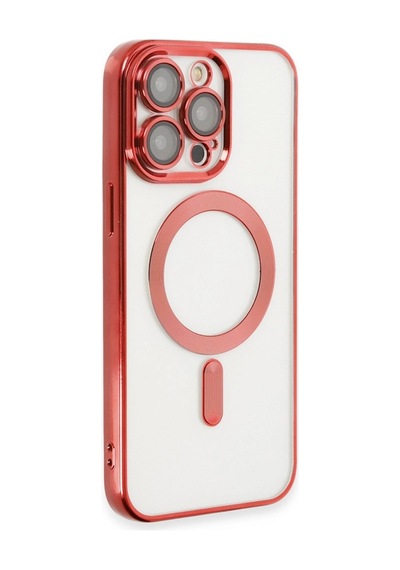 Apple iPhone Uyumlu 13 Pro Max Kılıf Kross Magneticsafe Kapak - Kırmızı İtdark31038