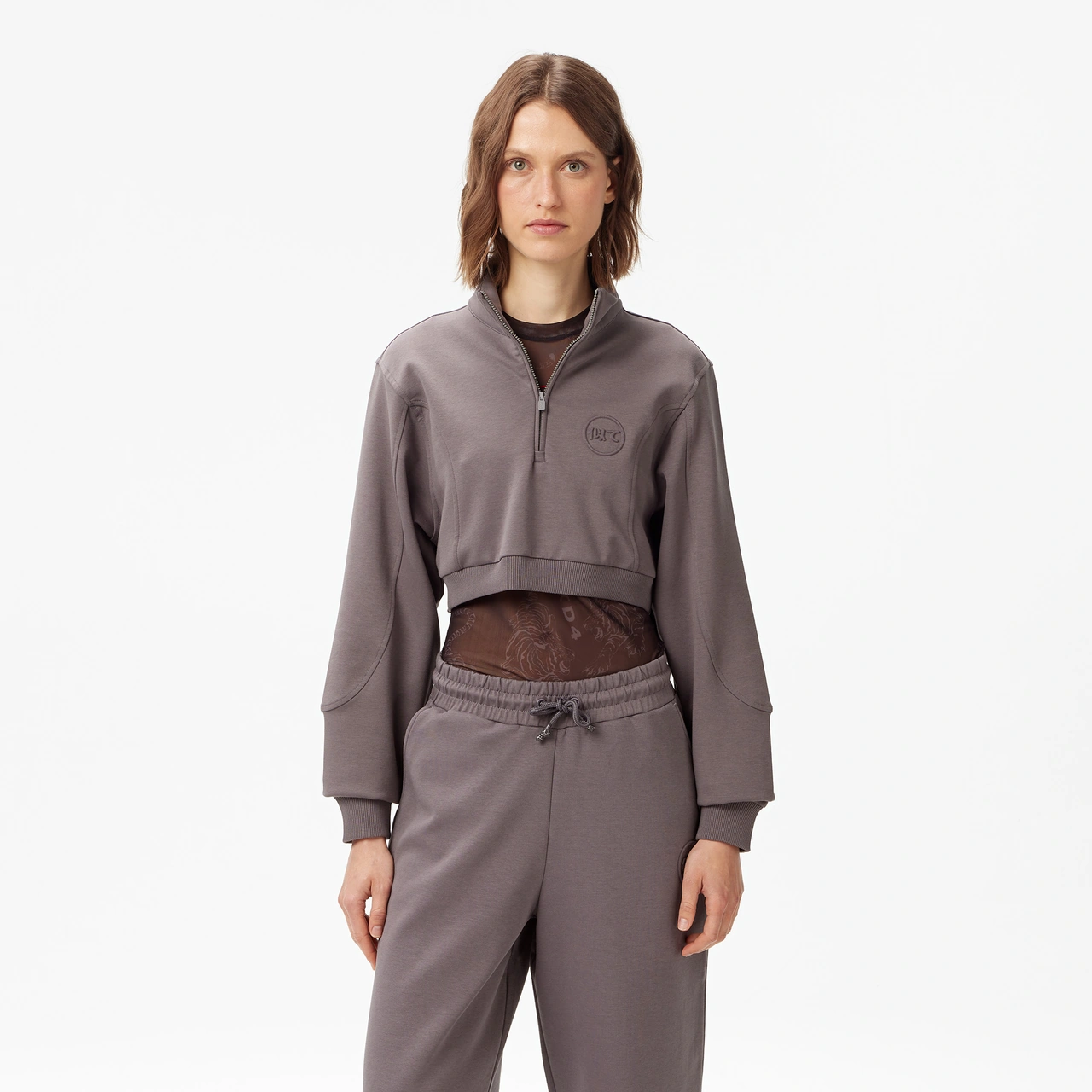 Unıted4 Classic Kadın Gri Sweatshirt Cuko25aw Gri
