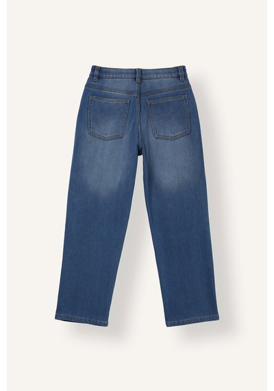 Defacto Wide Leg Fit Rahat Geniş Paça Jean Pantolon Erkek Çocuk H9439a826wnnm28 Mavi-nm28