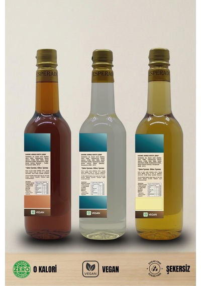 Şekersiz Sugar Free Vanilya Beyaz Çikolata Toffnut Aromalı Şurub 750 Ml X 3 Adet Diğer