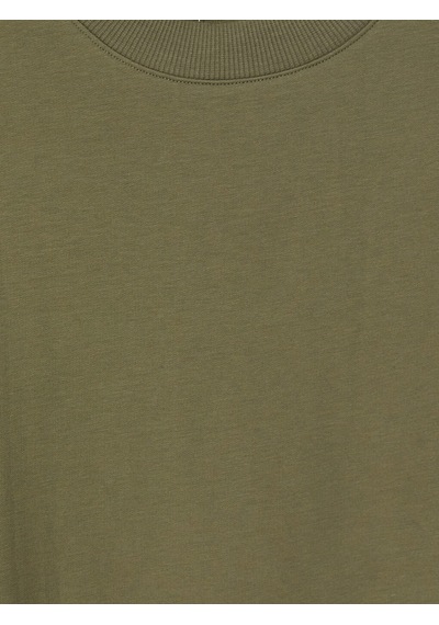 Lcw Comfort Haki Bisiklet Yaka Oversize Kadın Sweatshirt