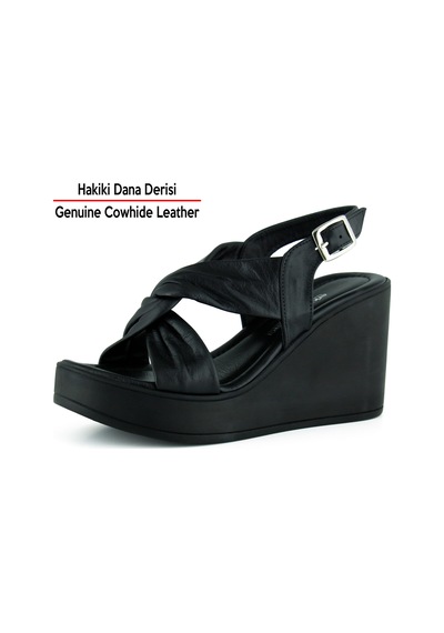 Erkan Saçmacı Monica Siyah Hakiki Dana Derisi Çapraz Burgulu Dolgu Topuklu Slingback Sandalet Erkan Saçmacı Monica Siyah Hakiki Dana Derisi Çapraz Burgulu Dolgu Topuklu Slingback Sandalet