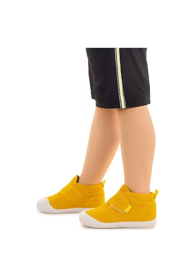 Kiko Kids Winnie Cırtlı Erkek Bebek Günlük Bot Ayakkabı Sarı