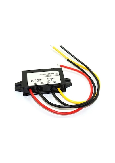 12v İçin 5v 3a 15w Dc Dc Converter Su Geçirmez Araba Uyumlu Konve