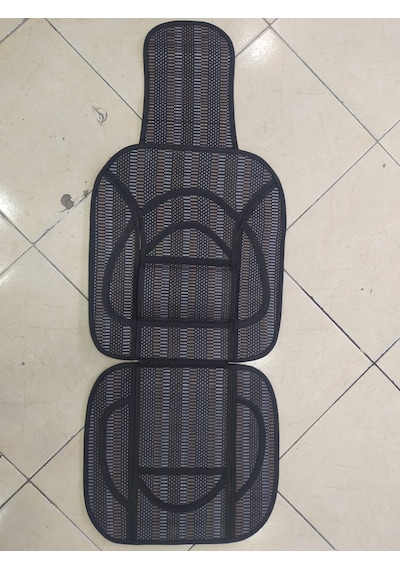 Oto Hasır Bambu Minder Ön İkili Takım Bel Destekli Terletmez Wf-1811