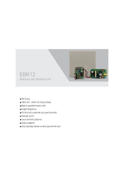 Eds Ebr-12m 12v Bakımsız Akü Redresör Kiti