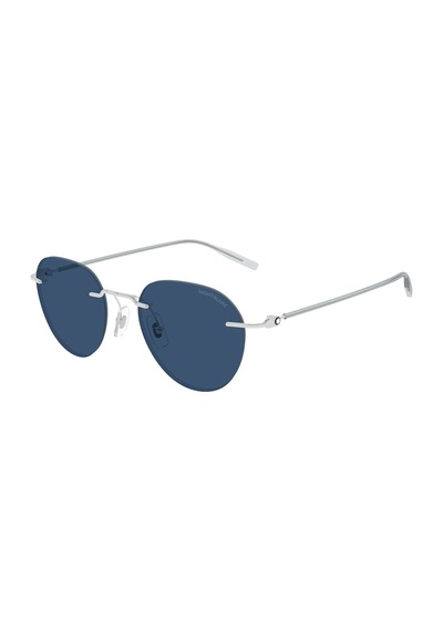 Montblanc Mb0428s 004 51 Erkek Güneş Gözlüğü Gümüş