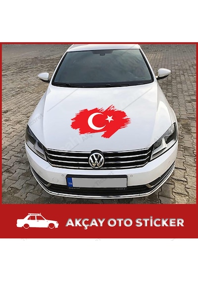 Ay Yıldız Türk Bayrağı Sticker Oto Sticker Ay Yıldız Sticker