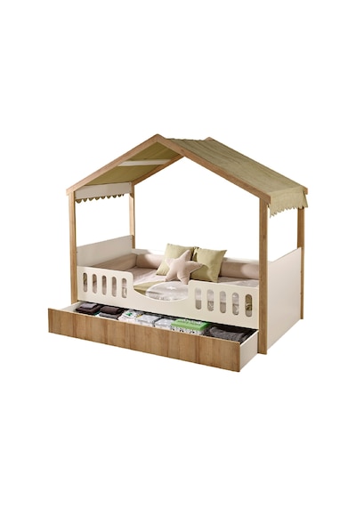 Meltem Kids Mia Çocuk Odası Montessori Karyola 100 x 200 CM Beyaz