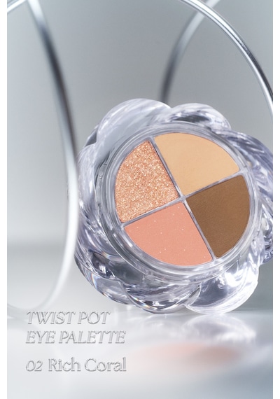 Muzıgae Mansıon Twist Pot Eye Palette 02 Rich Coral