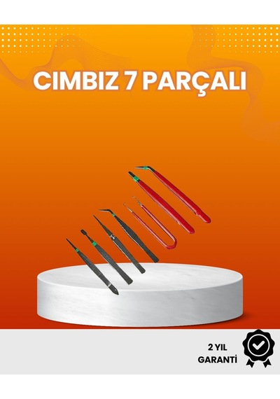 7 Li Hassas Uçlu Cımbız Seti Antistatik Esd Kaplamalı Profesyonel Mh-hs0575-1480