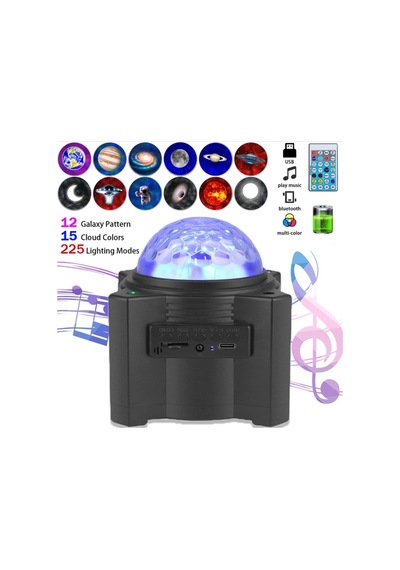 12 Uzay Desenli 15 Bulut Led'li Projeksiyon Lambası, Dahili Müzik Çalar, Led Gökyüzü Gece Lambası, Bluetooth Hoparlör Projeksiyon Lambası, Uzaktan Kumanda, Usb Sahne Yıldız Projeksiyon Lambası Siyah 12 Uzay Desenli 15 Bulut Led'li Projeksiyon Lambası, Dahili Müzik Çalar, Led Gökyüzü Gece Lambası, Bluetooth Hoparlör Projeksiyon Lambası, Uzaktan Kumanda, Usb Sahne Yıldız Projeksiyon Lambası Siyah