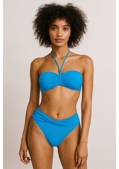 Deep Beach Straplez - Twist Bikini Takım Siyah