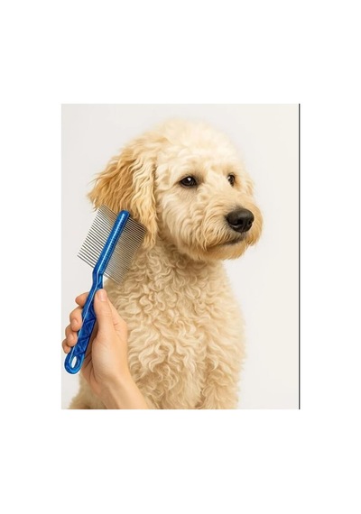 Patibon Çift Taraflı Metal Pinli Kedi Ve Köpek Kıtık Açıcı Tüy Bakım Tarağı