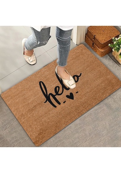 Valerine Life Hello Kalp Welcome Hoş Geldiniz Kapı Önü Paspası 45x70cm