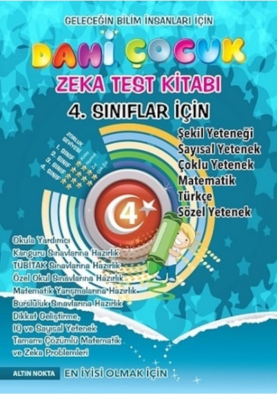 Altın Nokta 4. Sınıf Dahi Çocuk Zeka Kitabı