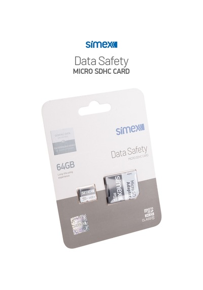 Simex 64 GB Hafıza Kartı SD Kart Adaptörlü 100 Mb/s SH-101