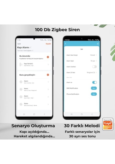 Zigbee 100 Db Akıllı Siren Tuya,smart Life, Zigbee2mqtt Uyumlu