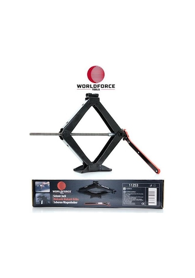 Worldforce 11253 Mekanik Makaslı Kriko 2 Ton Cırcır Kollu Garaj Ekipmanları Hırdavat
